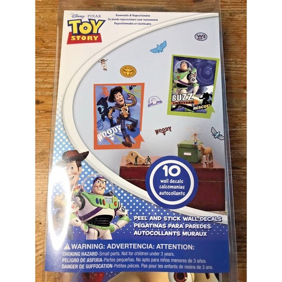Toy Story Peel and Stick Giant Wall Decals New Sticker Woody Buzz Lightyear - Picture 1 of 6